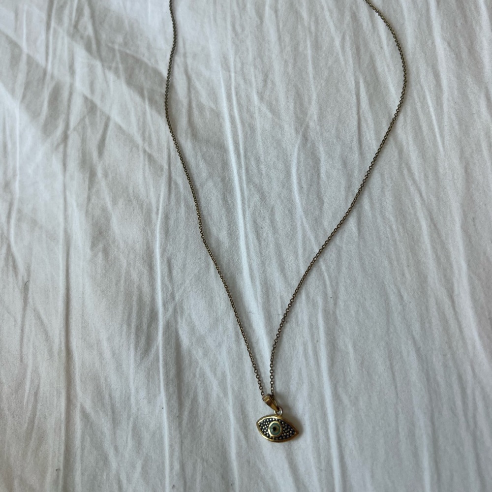 Evil eye charm necklace